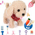 Interactive Walking Plush Puppy Toy Dog, Remote Control Electronic Robot Dog Realistic