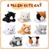 8 5 Inch Sumind Pcs Cat Stuffed Animals Bulk Plush Pets Cute Assorted Plush Cats Horse for Birthday Halloween Christmas