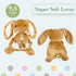 KIDS PREFERRED Guess How Much I Love You Cute Bunny Plush Lovey Crinkle Security Blanket for Infants, Babies, Toddlers