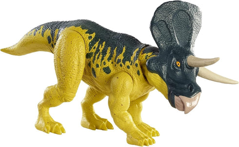 Jurassic World Wild Pack Zuniceratops Herbivore Dinosaur Action Figure Toy with Movable Joints