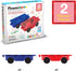 2 Set 3+ PicassoTiles Piece Car Truck Construction Kit Toy Vehicle for Magnetic Blocks Building Tile Sensory Magnet
