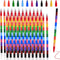 24 Pieces Stacking Crayons, Colorful Stackable Crayons for Kids Writing, Drawing, Coloring, Office School Supplies