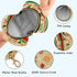 Christmas Elements Round Pacifier Storage Case with Zipper, Portable Pacifier Case for Travel, Diaper Bag & Purse