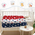 YeeJu Patriotic Throw Blanket for Baby, 4th of July Memorial Day Soft Fleece Blanket, Red White Blue Star, 30x40