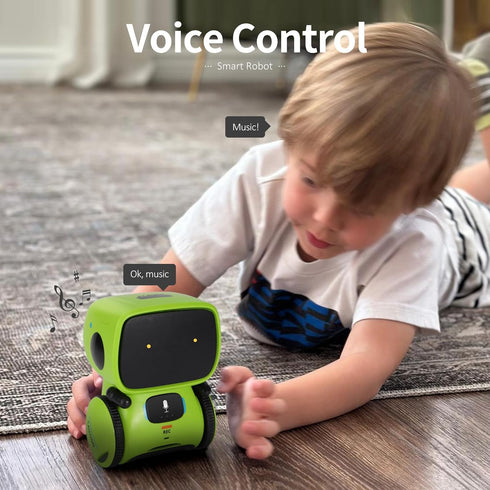 3-7 GILOBABY Interactive Talking Robot for Boys, Smart Toy with Touch Control, Playback Mode, Dancing, Singing