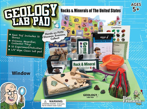 Ben Franklin Toys Geology Lab Science Kit Pad