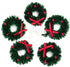 10 Pieces Mini Artificial Christmas Wreaths Ornaments - Dollhouse Miniature Christmas Wreath for Door, Windows, Tree