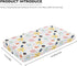 Streeyiu 52x28x8 Floral Baby Crib Sheets for Boys Girls Colorful Flowers Fitted Crib Sheet for Standard Crib