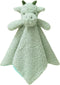 Baby Green Dragon Soft Stuffed Animal Security Blanket, Plush Dinosaur Lovey Blanket, Cuddly Newborn Gift for Boys and