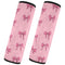 Vdsrup Seat Belt Covers 2 Pack Pink Bow Ribbon Car Seat Strap Covers