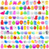200Pcs Mochi Squishy Toys, Kawaii Squishies, Mini Fidget Toys Bulk for Kids,