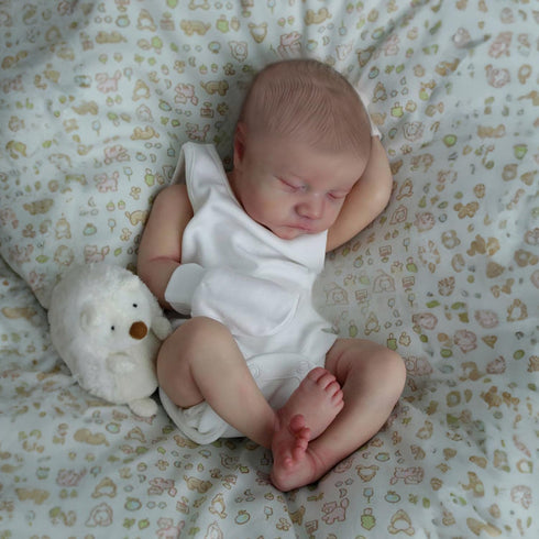 CHAREX 18 Inch Realistic Reborn Baby Doll, Levi Lifelike Silicone Soft Cloth Body, Gift for Kids 3+