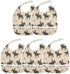 MCHIVER Baby Bibs for Baby Boy Girl, Waterproof Feeding Apron Cotton Food Eating Bib, 2 Packs