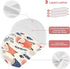Bulletgxll Set 4, Foxes and Mushrooms Unisex Baby Burp Cloths of Soft Absorbent Organic Cotton Muslin Burping Cloths