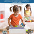 6 Pack 2340 Count Trading Card Storage Box, White Sports Card Organizer for Storing, Protecting and Organizing Soccer