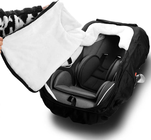 Vaxaape Cozy,Car Baby Car Seat Cover,Car Seat Covers for Babies,Winter Protector,Universal Winter Car Seat Cover