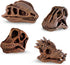 Safari Ltd Dinosaur Skulls TOOB - 11 Mini Figurines Including Velociraptor, Brachiosaurus, and More - Educational Toy