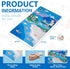 Montessori Land and Water Map with 25 Wooden Animals, Educational Geography and Zoology Mat for Kids 4-8