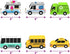 6 Pack Tub Works Vehicles Bath Cars Mold Free Bath Toys, | Sealed, No Hole Bath Toys Design Keeps Moisture Out | Soft