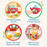 Battat Pretend Play Tea Set with Singing Teapot, Musical Toddler Toys, Cups & Saucers for 3 Years+