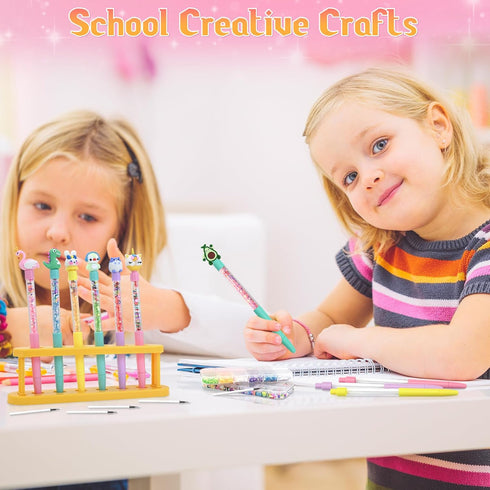 75+ 612, FEMBW Pen Making Kit DIY Pen Creator Studio with Craft Pieces, Aesthetic School Supplies for Girls Ages Fun