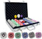 AIBETOMG Poker Chips with Numbers,Poker Chips Set with Aluminum Travel Case,11 Gram Casino