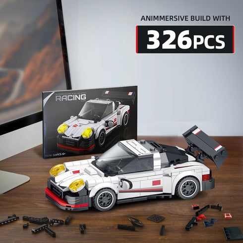 Sets Set, 326PCS VGD Car Building With Display Case, Classic Model Kits Speed Building Blocks Cool Collectible Super