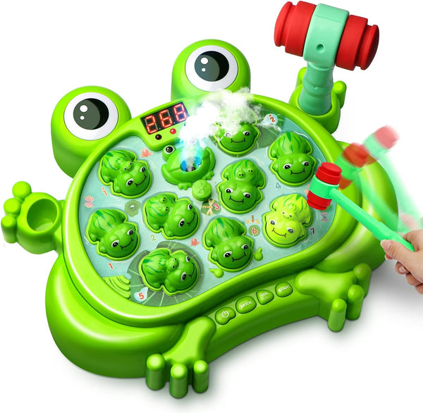 HopeRock Toys for 2-5 Year Old Boy, Toddler Whack A Frog Game with 5 Modes, 45 Levels, Baby Toy Gifts for Early Learning