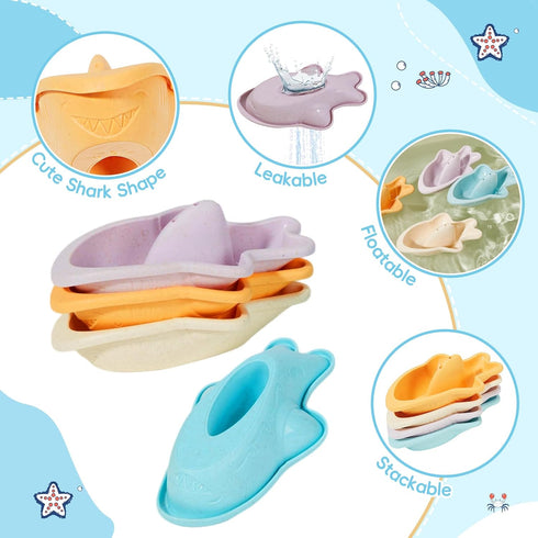 1-3, 16PCS 2-4 6-12-18 1+ Baby Bath Toys for Kids Ages Mold Free Bath Toys for Toddler & Babies Months Bath Cups