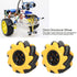 Mecanum Wheel Robot Kit, Omnidirectional Wheels Smart Robot Car Chassis Kit, Diameter 60mm for TT Coupling (2 Pair)