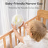 JISULIFE Stroller Fan, 4000mAh Battery Operated with 4 Speeds, Rechargeable 720° Rotatable Fan for Baby