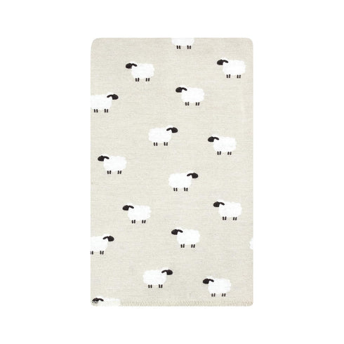 Hudson Baby Unisex Baby Flannel Burp Cloth 10pk, One Size, Taupe Sheep