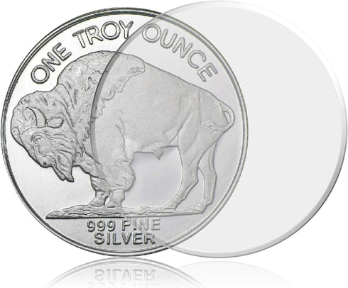Guardhouse 39mm Direct Fit Coin Capsule for One Ounce Silver and Copper Round, Pack of 10