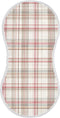 decor gift Cotton Burp Cloth Soft and Absorbent? Mars Plaid Offwhite Buffallo Milk Spit