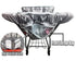 HIVVI 2-in-1 Portable Grocery Cart Seat Cover and Baby Highchair Cover (Gray Arrow)