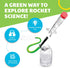 Green Science - Green Rocket - STEM Rocket Launcher for Kids - Build & Launch a Recycled Rocket with Air Pressure
