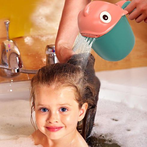 Generic Bath Jug for Baby Washing, Cartoon Shampoo Cup Baby,Cute Clownfish Baby Bath Shampoo Rinse Cup, Lovely Washing