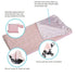 J.L. Childress Cuddle 'N Cover Stroller Blanket - Silky and Minky Fabrics - Blanket Attaches to Stroller - Privacy Cover, Blanket, Sun Shade - 30" x 30" - Pink
