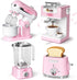 Kids Kitchen Toys Set, BPA-Free 7 Piece Pretend Play Appliances with Light