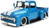 1:24 1956 F-100 Jada Just Trucks Ford Die-cast Car Blue/White Stripes with Tire Rack, Toys for Kids and Adults