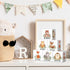 Vertintong 6 1.6 Inch Pcs Inspirational Woodland Nursery Decor Animals Wall Decor Stuff Wooden Forest Animals Bear