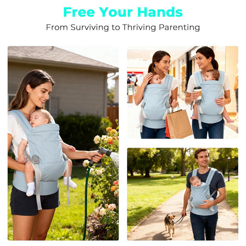 3 7-35 lbs CycleMoreLightweight & Breathable Infant Carrier with Carry Positions, Hip-Healthy M-Shape Seat