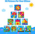 Geekper Button Art Toys for Toddlers - Color Matching Mosaic Pegboard Educational Toys for Kids