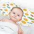 YETTASBIN Autumn Pumpkin Muslin Baby Burp Cloth, Super Soft Absorbent Cotton Burp Rag Baby Bibs Feeding Cloth