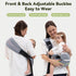 25-60lbs, Baby Carrier Newborn to Toddler - Adjustable Sling Carrier for Comfortable Hands-Free Carrying (Grey)