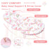 3D Pea Pod Infant Car Seat Insert with Strap Covers, All in One Reversible Baby Car Seat Head Support for Newborn, Soft