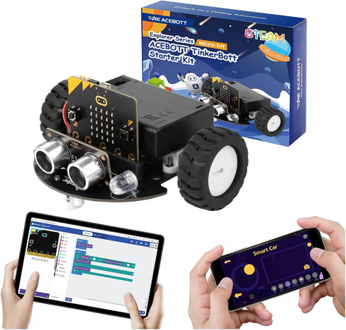 ACEBOTT Robotics for Kids Ages 812 12-16, Smart Robot Car Kit Compatible