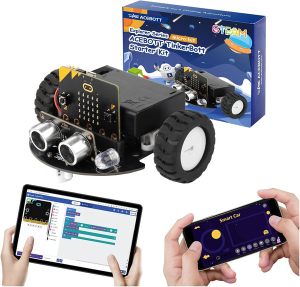 ACEBOTT Robotics for Kids Ages 812 12-16, Smart Robot Car Kit Compatible