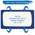 Satin Crib Sheet, Soft & Silky Fitted Crib Mattress Sheet, Navy, for Boys and Girls