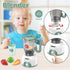 Euanze Set Sets 3 4 5 6 Kids Play Kitchen Accessories, Pretend Play Kitchen Appliance Toy with Coffee Maker, Toaster